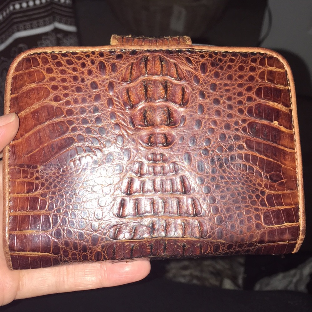 Gorgeous Real Crocodile “Crocodee” Cognac Wallet - image 8